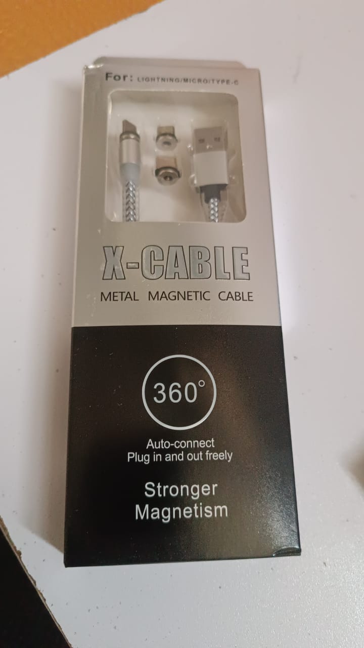 3 in 1 Magnetic Multi Charging Cable (1 Pc) 3 in 1 Magnetic Multi Charging Cable (1 Pc)